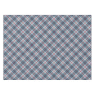 Bias Plaid Blue-Red Stripe Tablecloth
