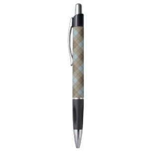 Bias Plaid in Blue and Brown