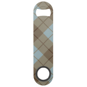Bias Plaid in Blue and Brown