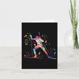 Biathlete Nordic Skiing Biathlon 11  Card