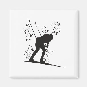 Biathlete Nordic Skiing Biathlon 12 Magnet