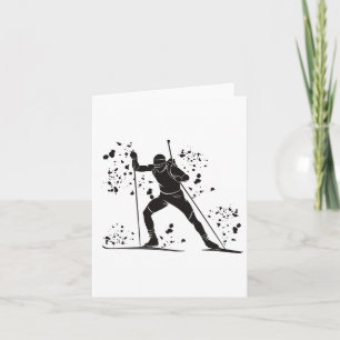 Biathlete Nordic Skiing Biathlon 14 Card
