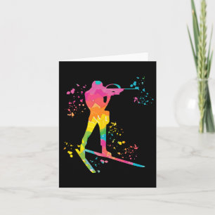 Biathlete Nordic Skiing Biathlon 16  Card