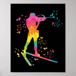 Biathlete Nordic Skiing Biathlon 16  Poster