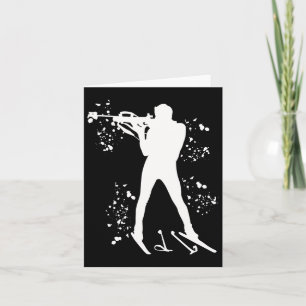Biathlete Nordic Skiing Biathlon 1  Card