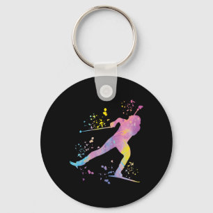 Biathlete Nordic Skiing Biathlon _1 Key Ring