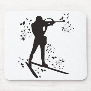 Biathlete Nordic Skiing Biathlon _23 Mouse Pad