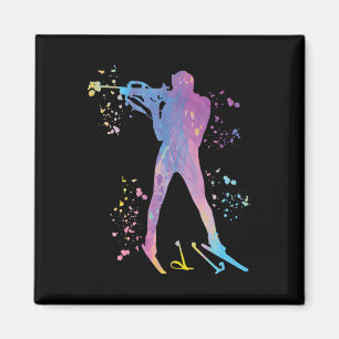 Biathlete Nordic Skiing Biathlon 3 Magnet