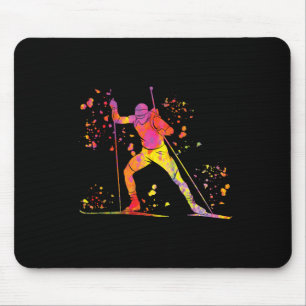 Biathlete Nordic Skiing Biathlon 5 Mouse Pad