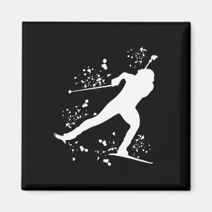 Biathlete Nordic Skiing Biathlon 6 Magnet