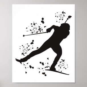 Biathlete Nordic Skiing Biathlon 8  Poster
