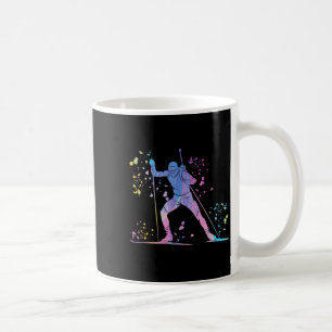 Biathlete nordic skiing biathlon coffee mug