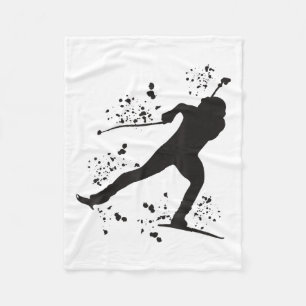 Biathlete Nordic Skiing Biathlon T-shirt_1.png  Fleece Blanket