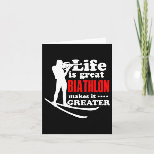 Biathlete Shooting Athlete Winter Sports Fan Card