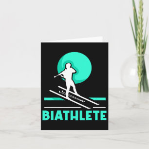 Biathlete Sports Biathlon Biathlons Card