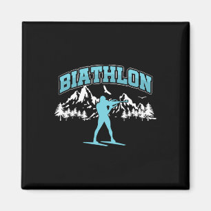 Biathlon Biathlet Athletes Winter Sports Shooting Magnet