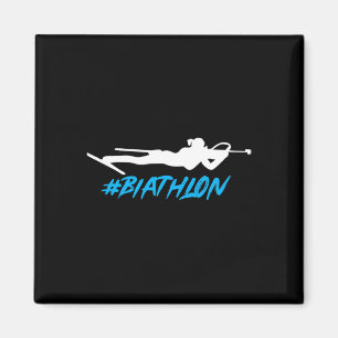 Biathlon Biathlete Cross Country Skiing Target Sho Magnet