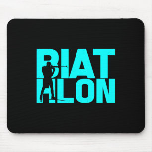 Biathlon Biathlete Skiing Shooting For Men Women K Mouse Pad