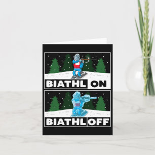 Biathlon Biathlon Sport Biathlete Card