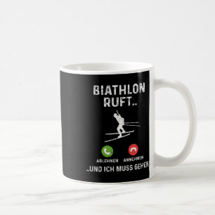 Biathlon Call On Ski Skiing Coffee Mug