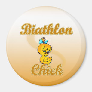 Biathlon Chick Magnet