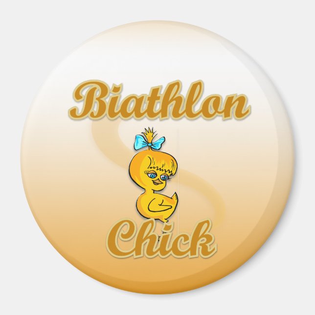 Biathlon Chick Magnet (Front)
