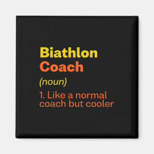 Biathlon Coach Definition Funny Biathlete Humour 7 Magnet