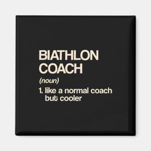 Biathlon Coach Definition Funny Biathlete Humour Magnet