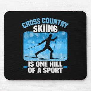 Biathlon Cross Country Skiing Is One Hill Of A Spo Mouse Pad
