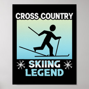 Biathlon Cross Country Skiing Legend Cross Country Poster