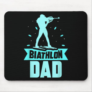 Biathlon Dad Sports Biathlete Biathlons Father Dad Mouse Pad