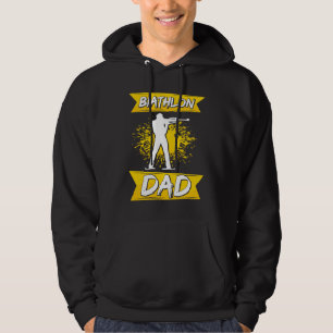 Biathlon Dad  Winter Sports Biathlete Father Mount Hoodie