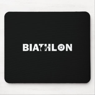 Biathlon Funny Biathlete Shooting Skiing Target Sp Mouse Pad