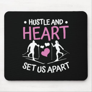 Biathlon Hustle And Heart Set Us Apart Cross Count Mouse Pad