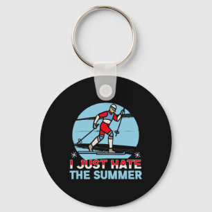 Biathlon I Just Hate The Summer Cross Country Skie Key Ring