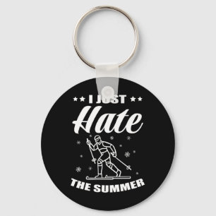 Biathlon I Just Hate The Summer Cross Country Skie Key Ring