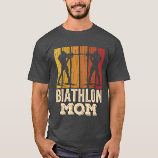 Biathlon Mum Sports Biathlete Biathlons retro T-Shirt