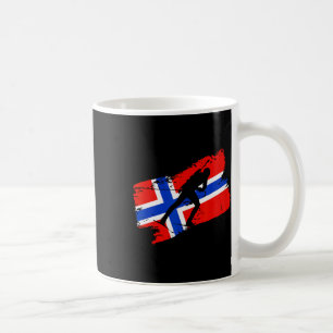 Biathlon Norway Flag Norweigan Cross Country Skiin Coffee Mug
