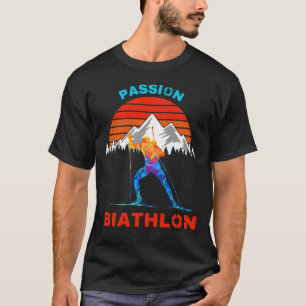 Biathlon Pion Supporter Fan Cross-country Ski And T-Shirt