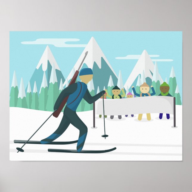 Biathlon Poster - Place your text (Front)