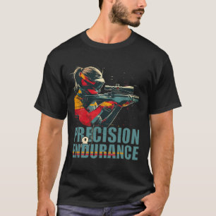Biathlon Precision And Endurance Retro Winter Spor T-Shirt