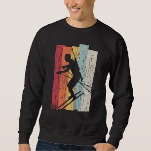 Biathlon Retro Winter Sports Biathlete Cross Count Sweatshirt