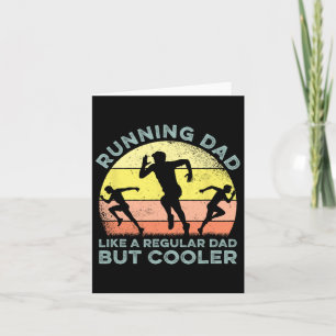 Biathlon Runner Marathon Running Dad Father's Day Card