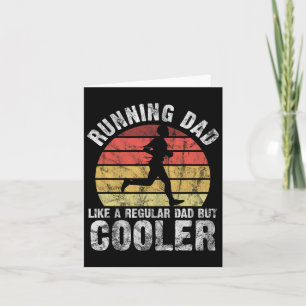 Biathlon Runner Marathon Running Dad Father's Day  Card