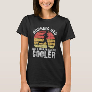 Biathlon Runner Marathon Running Dad Father's Day T-Shirt