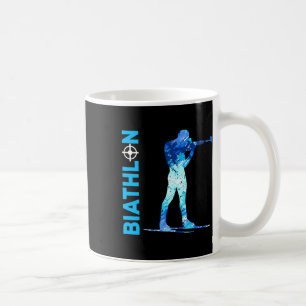 Biathlon Shooting And Skiing Winter Sports  Coffee Mug