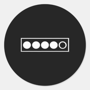 Biathlon Shooting Range Biathlete Shooting Hit Win Classic Round Sticker