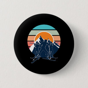 Biathlon Shooting Sport Target Skiing Competition 6 Cm Round Badge