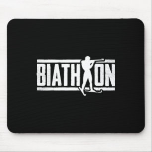 Biathlon Shooting Sport Target Skiing Competition Mouse Pad