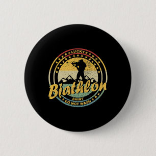 Biathlon Ski Biathlet Winter Sports Cross-country 6 Cm Round Badge